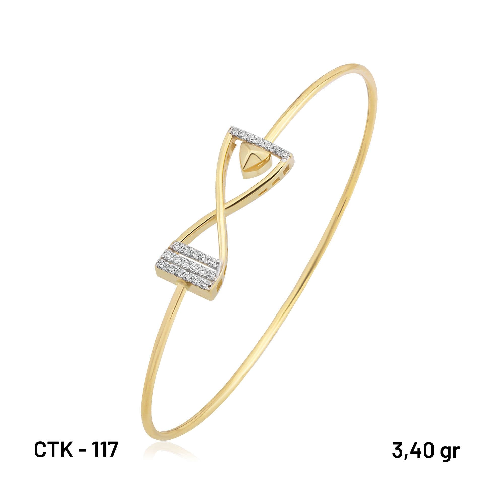ÇTK-117 14 AYAR ETERNA HAFİF KELEPÇE