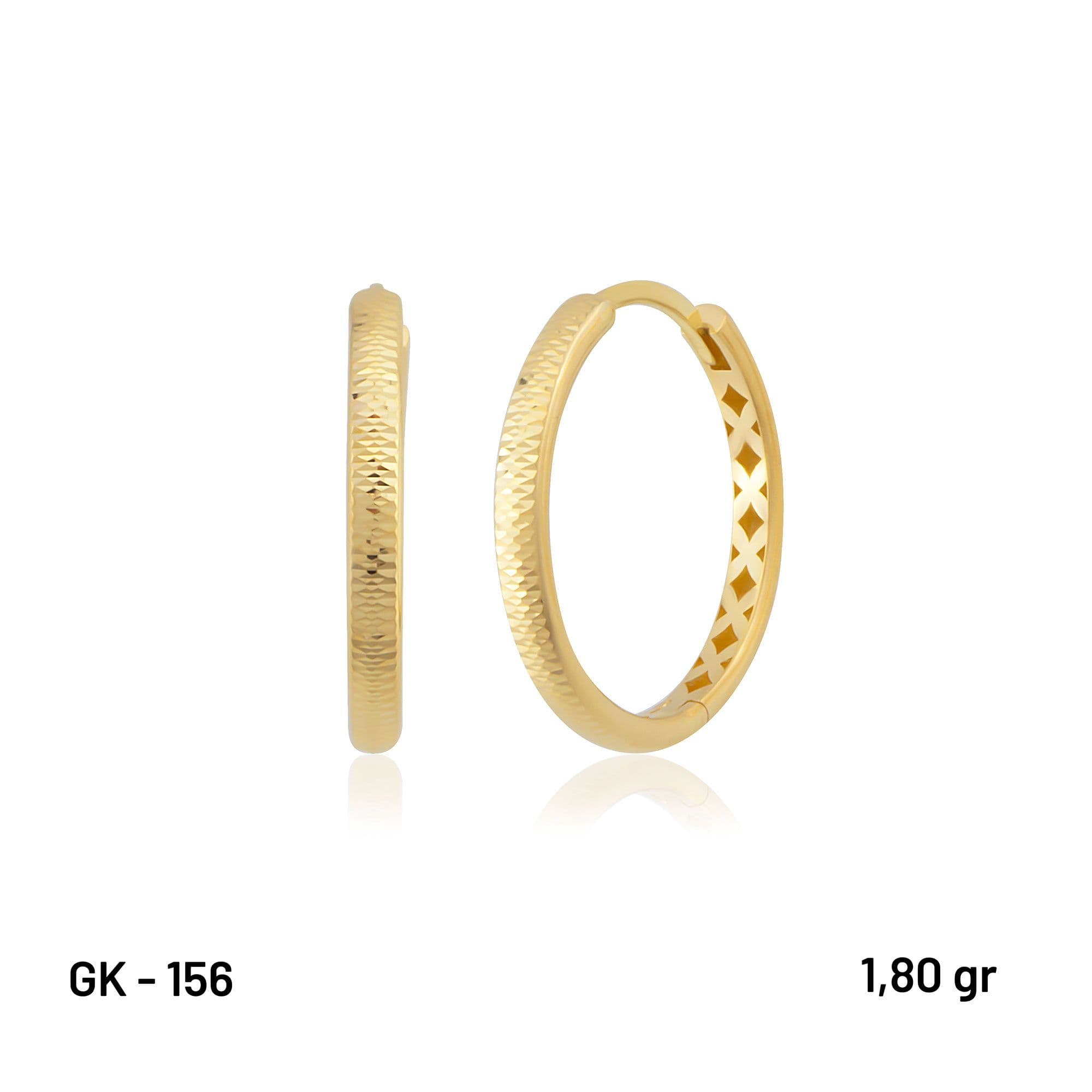 KÜPE GK - 156 14 AYAR DOKULU HALKA KÜPE