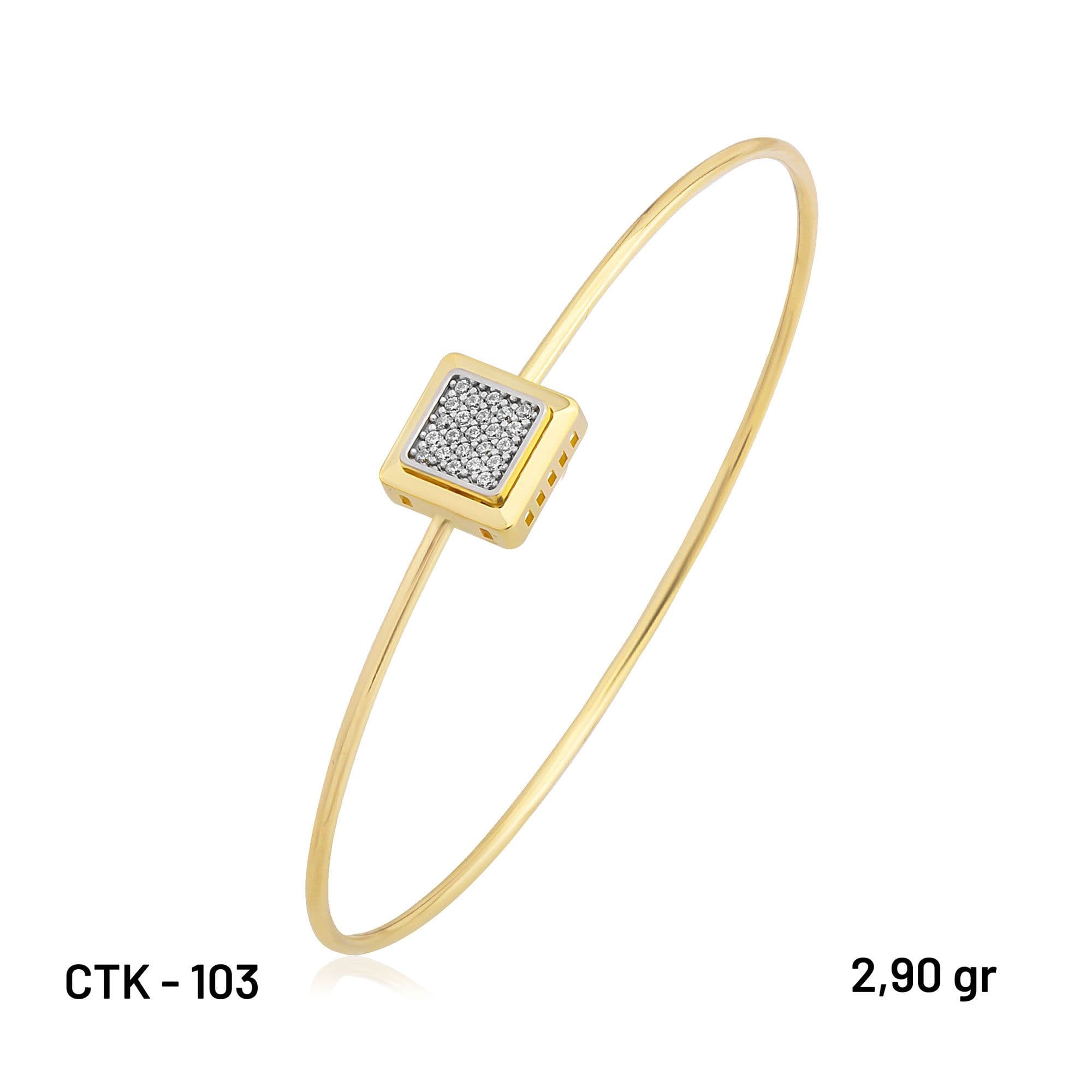 ÇTK-103 14 AYAR NOBLE HAFİF ALTIN KELEPÇE